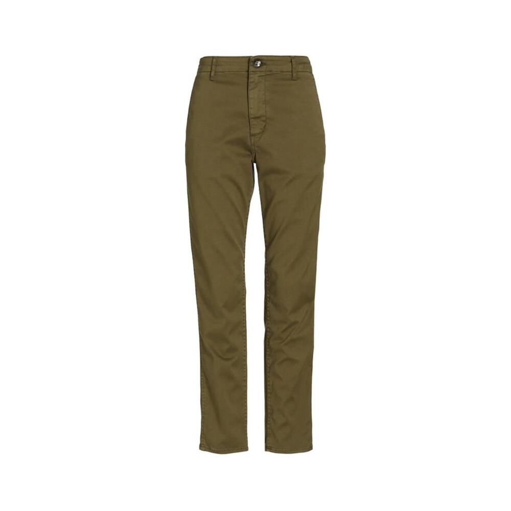 Moussy Vintage Ansley Green Straight Leg Cropped Trouser Pants Size 27